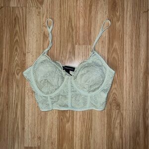 Mint Green Bustier Top
